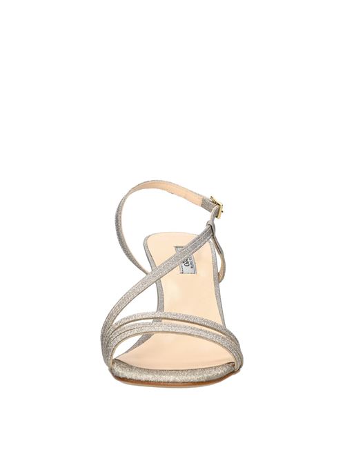 Sandali in tessuto e micro glitter SORELLE PEREGO | RELEN MICROGLITTERPLATINO